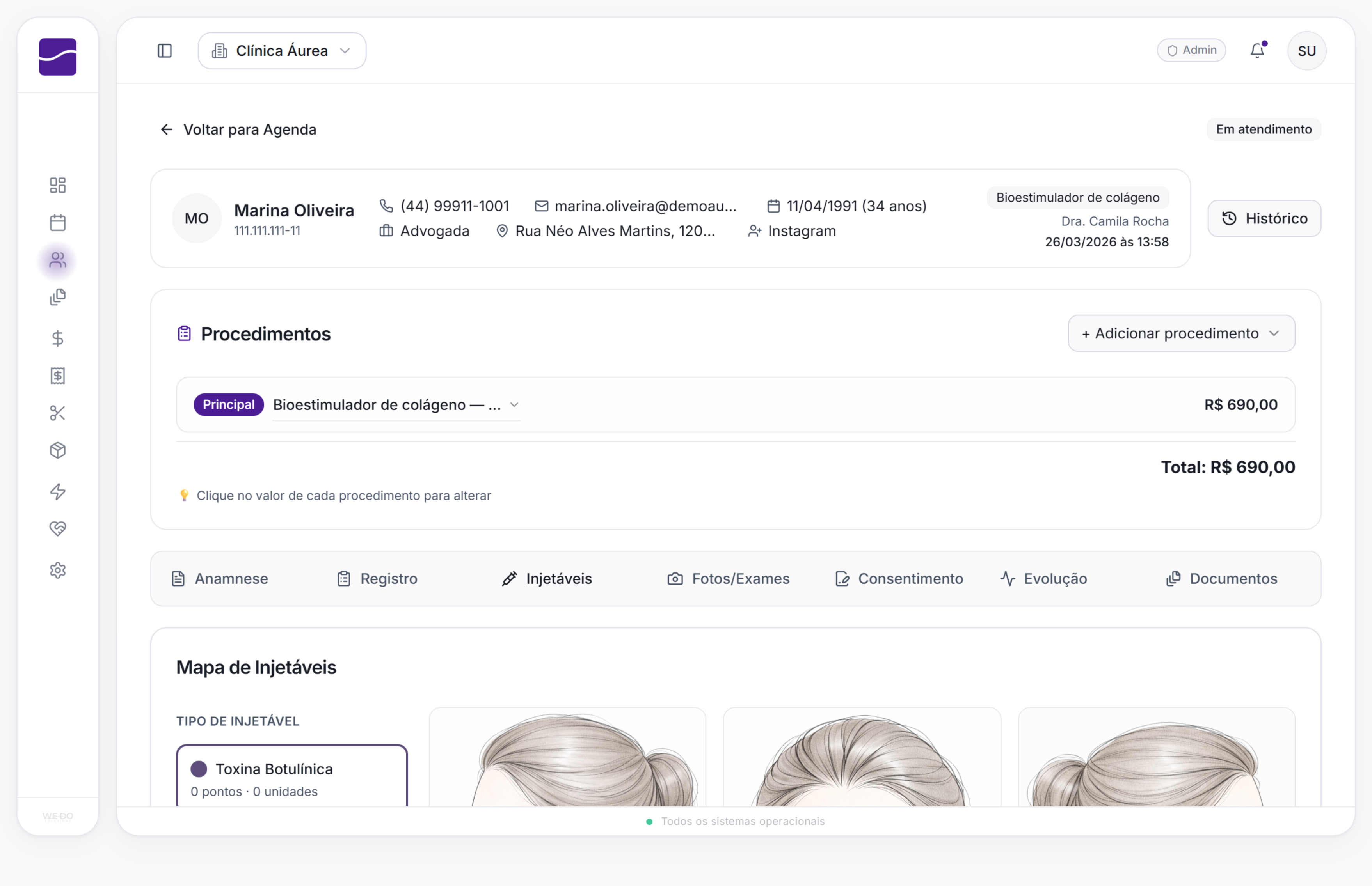 Prontuário digital e histórico do paciente no TeclaHub